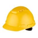 3M™ Schutzhelm H700-Serie H700CY in Gelb, belüftet, mit Pinlock und Kunststoffschweißband