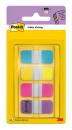 Post-it® Index Strong Ablagetabs, Mini, Blau, Violett, Rosa und Gelb, 15.8 mm x 38.1 mm, 40 Haftstreifen/Spender, 1 Spender/Packung