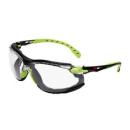 3M™ Solus™ 1000 Schutzbrille, grün/schwarze Bügel, Scotchgard™ Anti-Fog-/Antikratz-Beschichtung (K&N), transparente Scheibe, Schaumrahmen und Kopfband, S1201SGAFKT-EU, 20 pro Packung