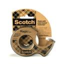 Scotch® Magic™ Klebeband, mit 66 % pflanzlichem Klebstoff hergestellt, 19 mm x 20 m, 1 Rolle + 1 Abroller aus Recyclingmaterial/Packung