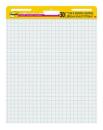 Post-it® Super Sticky selbsthaftendes Meeting Chart/Flipchart 560, Weiß, Raster, 63.5 cm x 76.2 cm, 30 Blatt/Block, 2 Blöcke/Packung