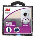 3M™ Anti-Shock Bumper 4 Tiles Black 100 mm x 100 mm