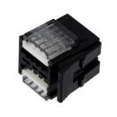 3M™ 37108-2206-0W0 FL 100, Mini Clamp II, Stiftstecker für die Kabelmontage, 08-polig, 20-22 AWG, 0,20 µm Au, Schwarz/Grau