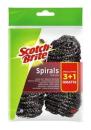 Scotch-Brite® Edelstahl-Spirale Promotion IS3+1, silber, Vorteilspack mit 3 Spiralen + 1 Spirale gratis