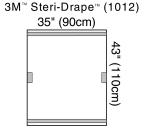 3M™ Geräteabdeckung, 1012, 90 cm x 110 cm, 10 / Packung