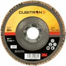 3M™ Cubitron™ II Fächerscheibe 969F, 180 mm x 22 mm, 80+, flach
