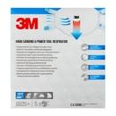 3M™ Maske für Hand- und Maschinenschleifen 8825+, FFP2, mit Ventil, 5 pro Packung