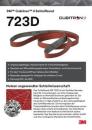 3M™ Cubitron™ II Gewebeschleifband 723D, 50 mm x 2500 mm, 120+