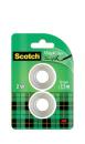 Scotch® Magic™ Unsichtbares Klebeband, Nachfüllpackung 2 Rollen, 19 mm x 7,5 m