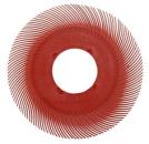 Scotch-Brite™ Radial Bristle Brush BB-ZB Einzelsegment, rot, 152,4 mm, P220, Typ C (Nachfüllpackung)