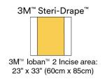 3M™ Ioban™ 2 Antimikrobielle Inzisionsfolie, 6651EU, 56 cm x 85 cm, 10 Stück / Packung