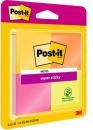 Post-It® Super Sticky Notes, Verschiedene Neonfarben, 47.6 mm x 47.6 mm, 45 Blatt/Block, 4 Blöcke/Packung, 100% PEFC SGSCH-PEFC-COC-110078