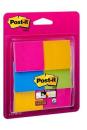 Post-it® Super Sticky Notes, Verschiedene Farben, 47.6 mm x 47.6 mm, 45 Blatt/Block, 6 Blöcke/Packung