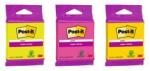 Post-it® Super Sticky Notes 6820S3, 76 x 76 mm, neongrün, neonpink, ultragelb, ultragrün, ultrapink, 1 Block à 75 Blatt, 100% PEFC SGSCH-PEFC-COC-110078