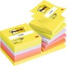 Post-it® Z-Notes R330N12, 76 x 76 mm, neongelb, neongrün, neonlila, neonorange, neonpink, 12 Blöcke à 100 Blatt