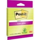Post-it® Super Sticky Notes im Großformat, Grün, Liniert, 101 mm x 101 mm, 70 Blatt/Block, 1 Block/Packung, 100% PEFC SGSCH-PEFC-COC-110078