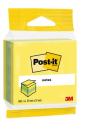 Post-it® Notes Mini Würfel, Gelb, Blau und Grün, 51 mm x 51 mm, 400 Blatt/Block, 1 Block/Packung, 100% PEFC SGSCH-PEFC-COC-110078