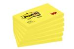 Post-it® Notes, Gelb, 76 mm x 127 mm, 100 Blatt/Block, 6 Blöcke/Packung, 100% PEFC SGSCH-PEFC-COC-110078