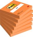 Post-it® Notes, Orange, 76 mm x 76 mm, 100 Blatt/Block, 6 Blöcke/Packung, 100% PEFC SGSCH-PEFC-COC-110078