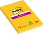 Post-it® Super Sticky Notes im Großformat, Ultra Gelb, 101 mm x 152 mm, 90 Blatt/Block, 6 Blöcke/Packung, 100% PEFC SGSCH-PEFC-COC-110078