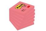 Post-it® Notes, Neonpink, 76 mm x 76 mm, 6 Blöcke á 100 Blatt