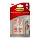 Command™ Metallhaken Größe S, Kupferfarbe, 17032C-4ES, 4 Haken, 5 Strips