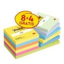 Post-it® Notes 654ENDRP, 76 x 76 mm, verschiedene Farben, 12 Blöcke á 100 Blatt