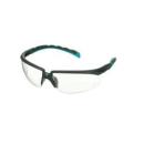 3M™ Solus™ Serie 2000, S2001SGAF-BGR, grau/türkise Bügel, Scotchgard™ Anti-Fog-Beschichtung, transparente Anti-Fog-Antikratz-Scheibe, 20 pro Packung
