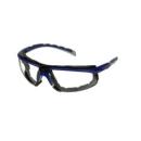 3M™ Solus™ Serie 2000, S2001SGAF-BGR, grau/türkise Bügel, Scotchgard™ Anti-Fog-Beschichtung, transparente Anti-Fog-Antikratz-Scheibe, Schaumrahmen, 20 pro Packung