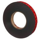 3M™ VHB™ Klebeband 5952F, Schwarz, 24/19 mm x 33 m, 1.1 mm, HT019-00720, Musterrolle