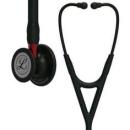 3M™ Littmann® Cardiology IV™ Stethoskop für die Diagnose, 6200, Black-Edition Bruststück, schwarzer Schlauch, roter Schlauchansc