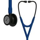 3M™ Littmann® Cardiology IV™ Stethoskop für die Diagnose, 6168, Black-Edition Bruststück, Schlauch in Marineblau, Schlauchanschl