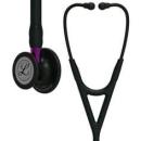 3M™ Littmann® Cardiology IV™ Stethoskop für die Diagnose, 6203, Black-Edition Bruststück, schwarzer Schlauch, violetter Schlauch