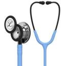 3M™ Littmann® Classic III™ Stethoskop zur Überwachung, 5959, hochglanzpoliertes Bruststück, hellblauer Schlauch, Schlauchanschlu