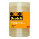 Scotch® 508 Transparentes Klebeband 19 mm x 66 m, 8 Rollen/Packung