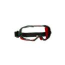 3M™ GoggleGear™ 6000 Vollsicht-Schutzbrille, roter Rahmen, Scotchgard™ Anti-Fog-/Antikratz-Beschichtung (K&N), transparente Scheibe, GG6001SGAF-RED-EU, 10 pro Packung