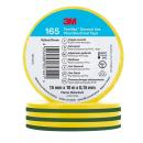 3M™ Temflex™ Vinyl-Isolierband 165, Grün/Gelb, 15 mm x 10 m