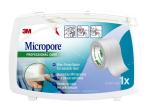 3M™ Micropore™ Vliespflaster, 1530-1, mit Abroller, 2,5 cm x 5 m