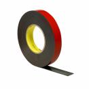 3M™ Acrylic Plus doppelseitiges Klebeband EX4011F, Schwarz, 1.1 mm, 6 mm x 50 m