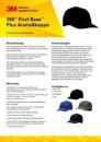 3M™ First Base™ Plus Anstoßkappe 2014284, Schwarz, verkürzter Schirm, 55 mm, individuell