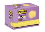 Post-it® Super Sticky Notes, Gelb, 47.6 mm x 47.6 mm, 90 Blatt/Block, 16 Blöcke/Packung, 100% PEFC SGSCH-PEFC-COC-110078