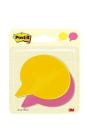 Post-it® Notes In Stanzform, Sprechblase, Rosa und Gelb, 71 mm x 73 mm, 75 Blatt/Block, 2 Blöcke/Packung, 100% PEFC SGSCH-PEFC-COC-110078