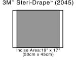 3M™ Steri Drape™ 2, Inzisionsfolie, 2045, Abmessung Inzisionsfeld 50 x 45 cm