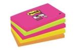 Post-it® Super Sticky Notes, Cape Town Collection, 76 mm x 127 mm, 5 Blöcke, 100% PEFC SGSCH-PEFC-COC-110078