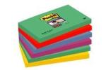 Post-it® Super Sticky Notes, Marrakech Collection, 76 mm x 127 mm, 6 Blöcke