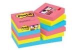 Post-it® Super Sticky Notes, Bora Bora Collection, 47.6 mm x 47.6 mm, 12 Blöcke