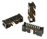 3M™ N2516-6003 RB, Wannenstiftstecker, Low Profile, 180° gerade, 16-polig, 2500 Serie, 2,54 mm, 0,76 µm Au, Schwarz