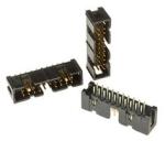 3M™ N2520-6002 RB, Wannenstiftstecker, Low Profile, 180° gerade, 20-polig, 2500 Serie, 2,54 mm, 0,76 µm Au, Schwarz
