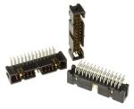 3M™ N2524-5002 RB, Wannenstiftstecker, Low Profile, 90° abgewinkelt, 24-polig, 2500 Serie, 2,54 mm, 0,76 µm Au, Schwarz
