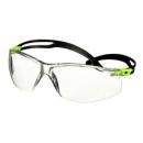 3M™ SecureFit™ 500 Schutzbrille, grüne Bügel, Scotchgard™ Anti-Fog-/Antikratz-Beschichtung (K&N), transparente Scheibe, SF501SGAF-GRN-EU, 20 pro Packung
